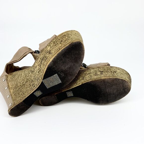 Patrizia By Spring Step Pegasus Tan Sandals 36 (5.5-6 US) Women RetroGlam 70s - Picture 13 of 16